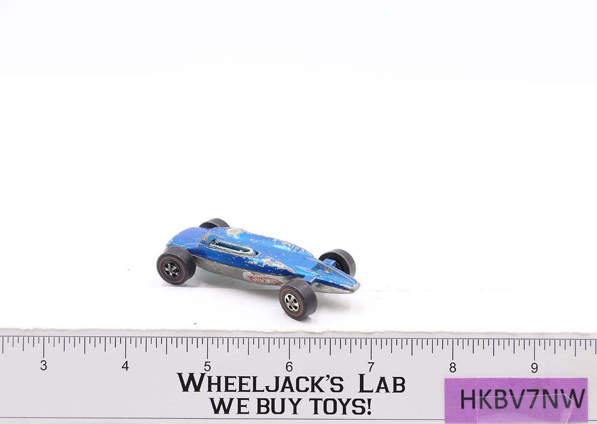 Shelby Turbine Blue 1969 Redline Hot Wheels Mattel Vintage RL