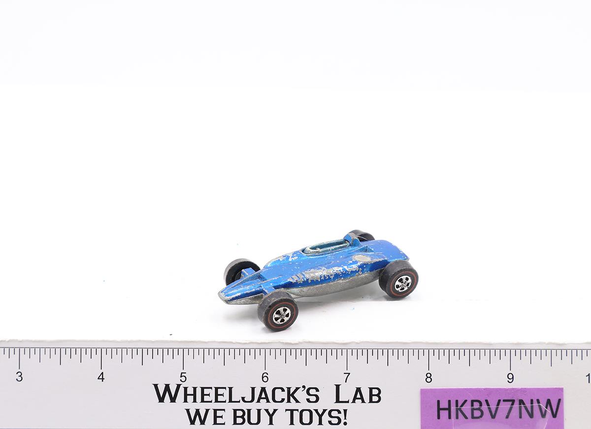 Shelby Turbine Blue 1969 Redline Hot Wheels Mattel Vintage RL