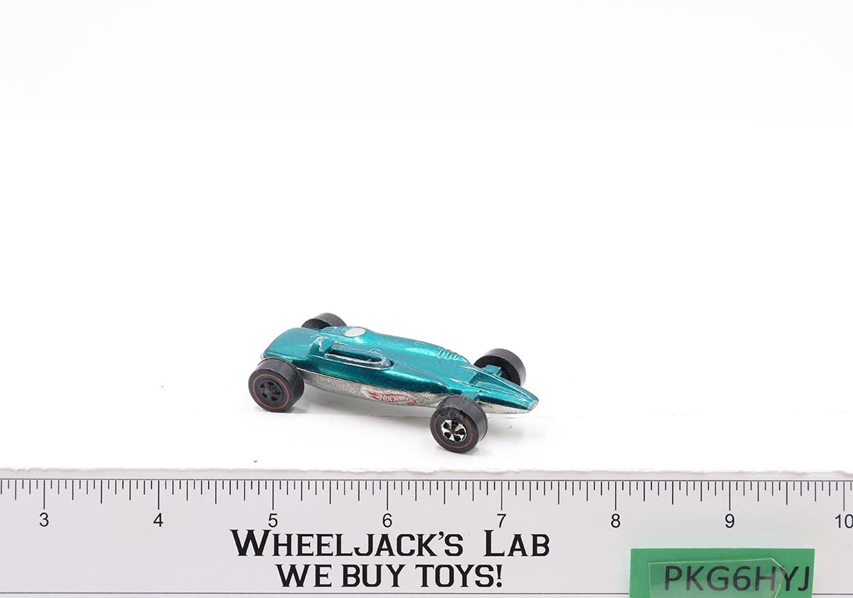 Shelby Turbine Aqua 1969 Redline Hot Wheels Mattel Vintage RL Hong Kong
