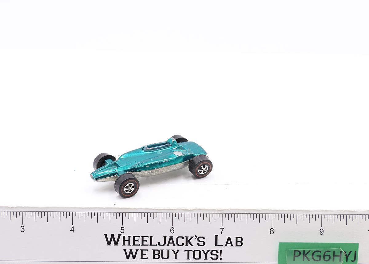 Shelby Turbine Aqua 1969 Redline Hot Wheels Mattel Vintage RL Hong Kong