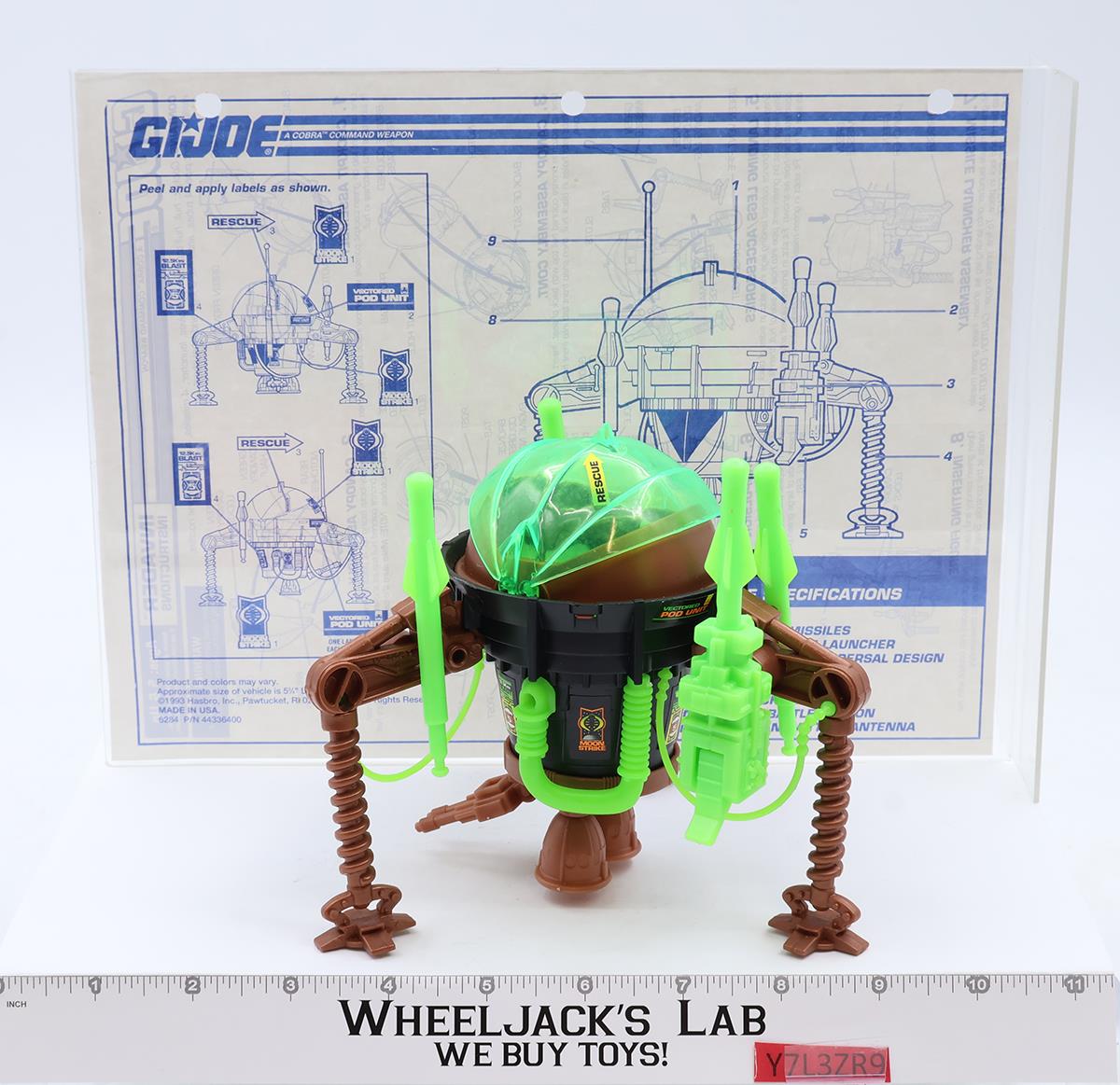 Invader 100% Complete GI Joe Star Brigade 1993 Hasbro Action Figure Vehicle