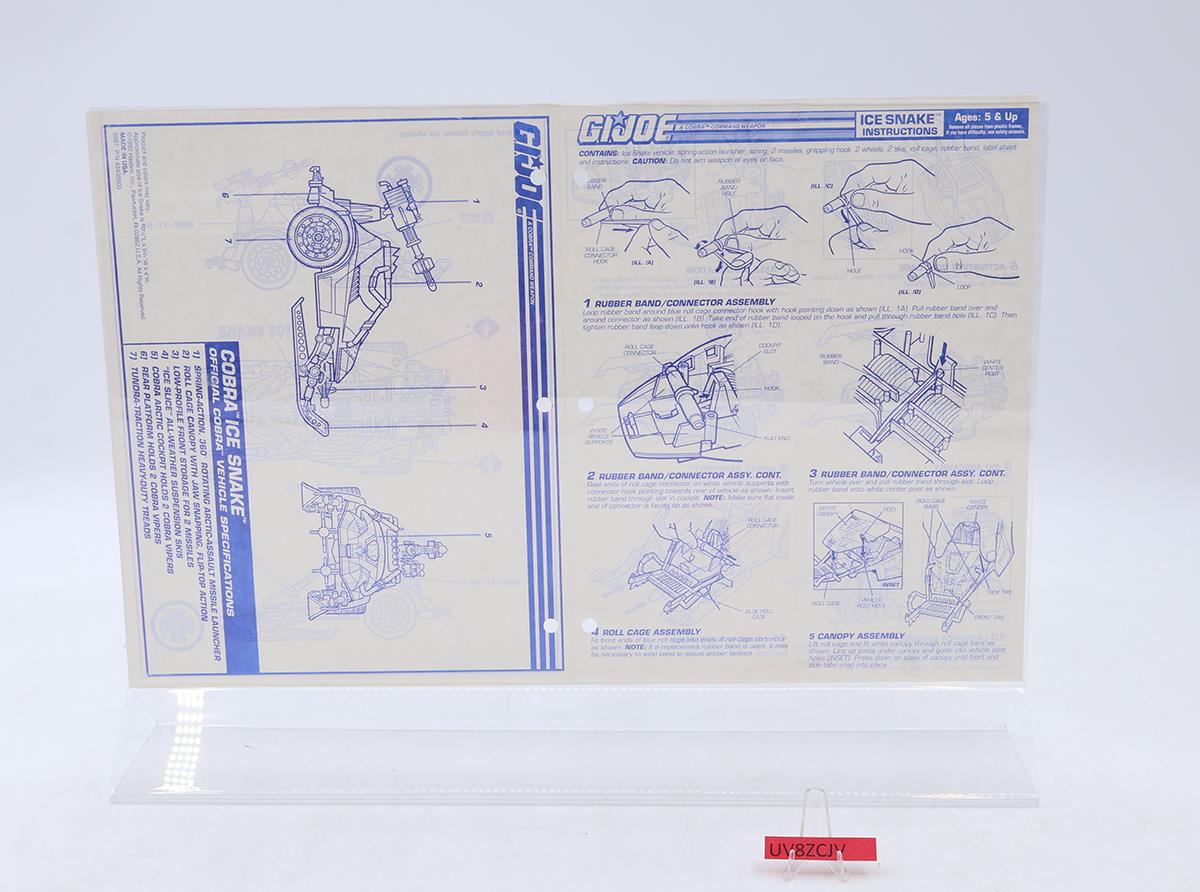 Ice Snake 100% Complete GI Joe 1993 Hasbro Vintage Action Figure Vehicle