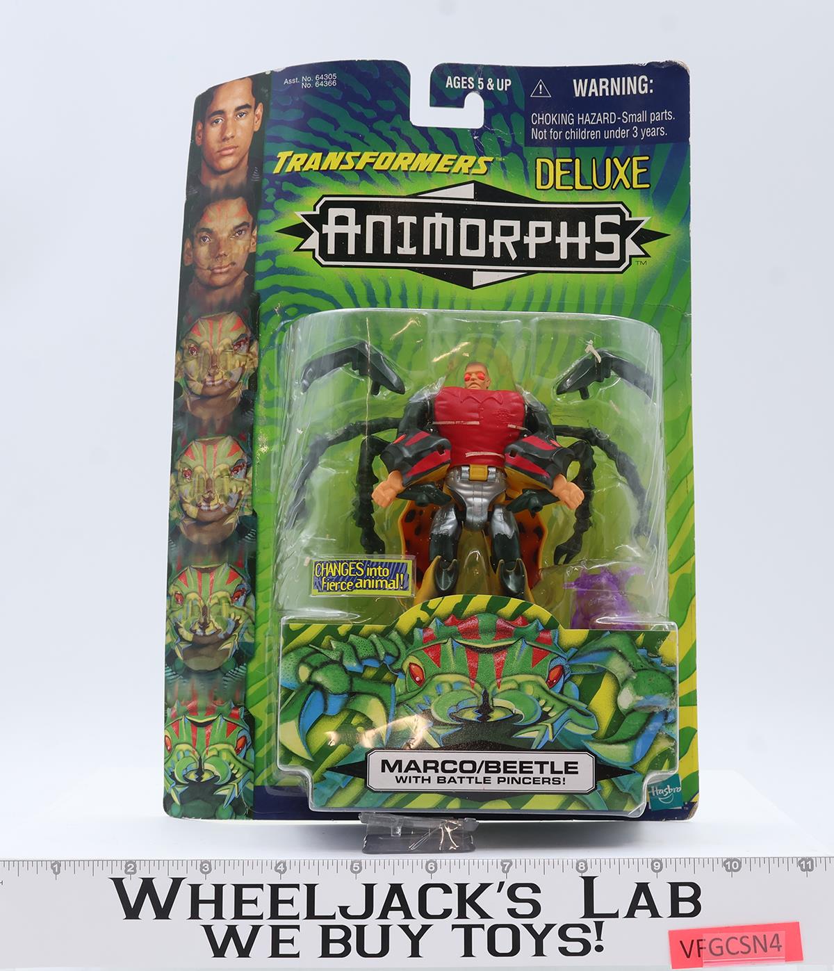 Marco/Beetle Transformers Animorphs 1998 Hasbro Action Figure NEW SEALED