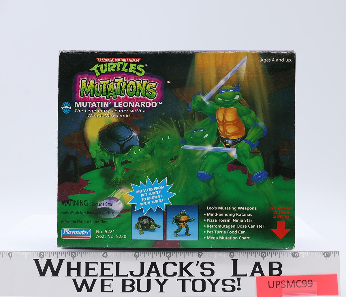 Mutatin' Leonardo TMNT Mutations 1992 Playmates Action Figure NEW MISB SEALED
