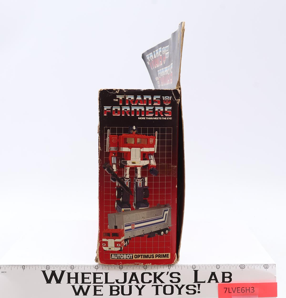 Optimus Prime W/BOX & INSERT 100% Complete 1984 Vintage G1 Transformers Figure