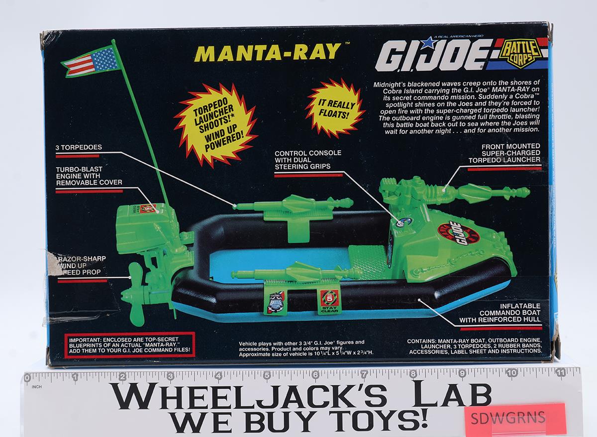 Manta-Ray GI Joe Battle Corps 1993 Hasbro Action Figure Vehicle NEW MISB SEALED