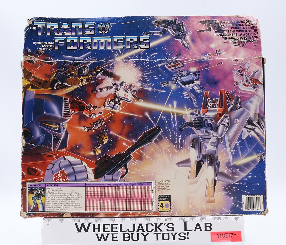 Megatron 100% Complete W/BOX & INSERT G1 Transformers Hasbro 1984 Figure