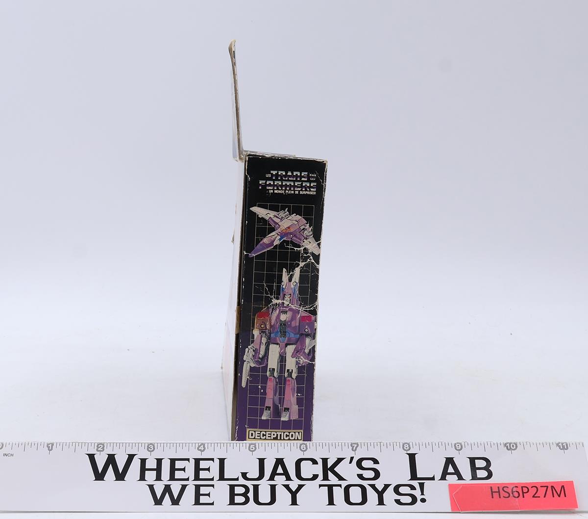 Cyclonus W/BOX 100% Complete 1986 Vintage G1 Transformers Figure PURPLE EARS