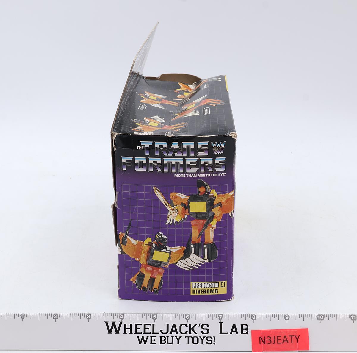 Divebomb 100% Complete W/BOX 1986 Vintage G1 Transformers Hasbro Action Figure