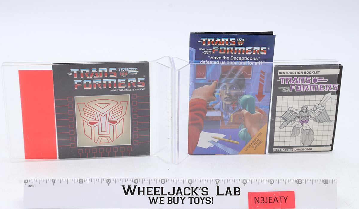 Divebomb 100% Complete W/BOX 1986 Vintage G1 Transformers Hasbro Action Figure