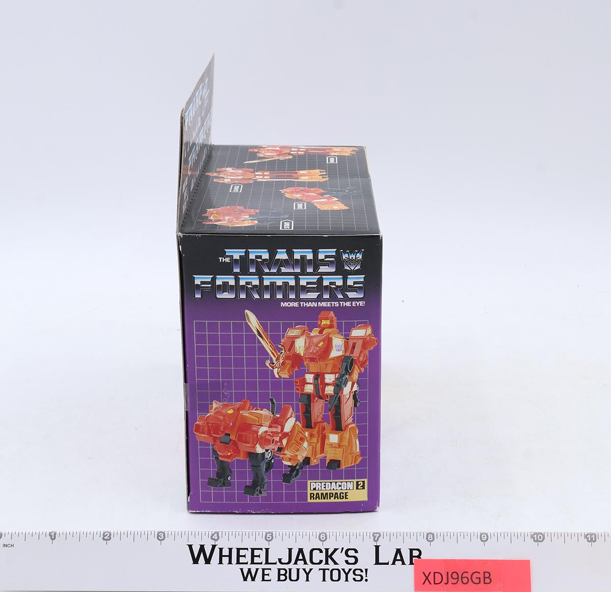 Rampage W/Box 100% Complete 1986 Vintage Hasbro G1 Transformers Figure MIB