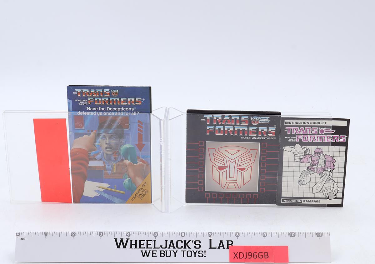 Rampage W/Box 100% Complete 1986 Vintage Hasbro G1 Transformers Figure MIB