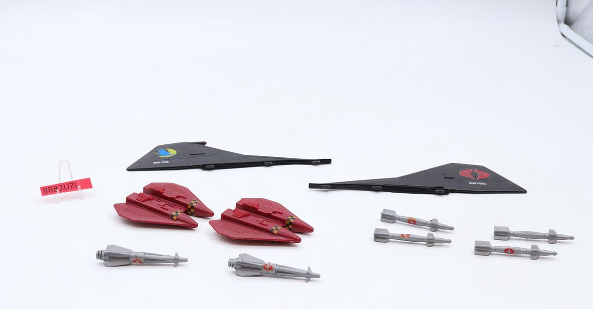 Cobra Night Raven S3P W/ Strato-Viper 100% Complete GI Joe 1986 Hasbro Vehicle