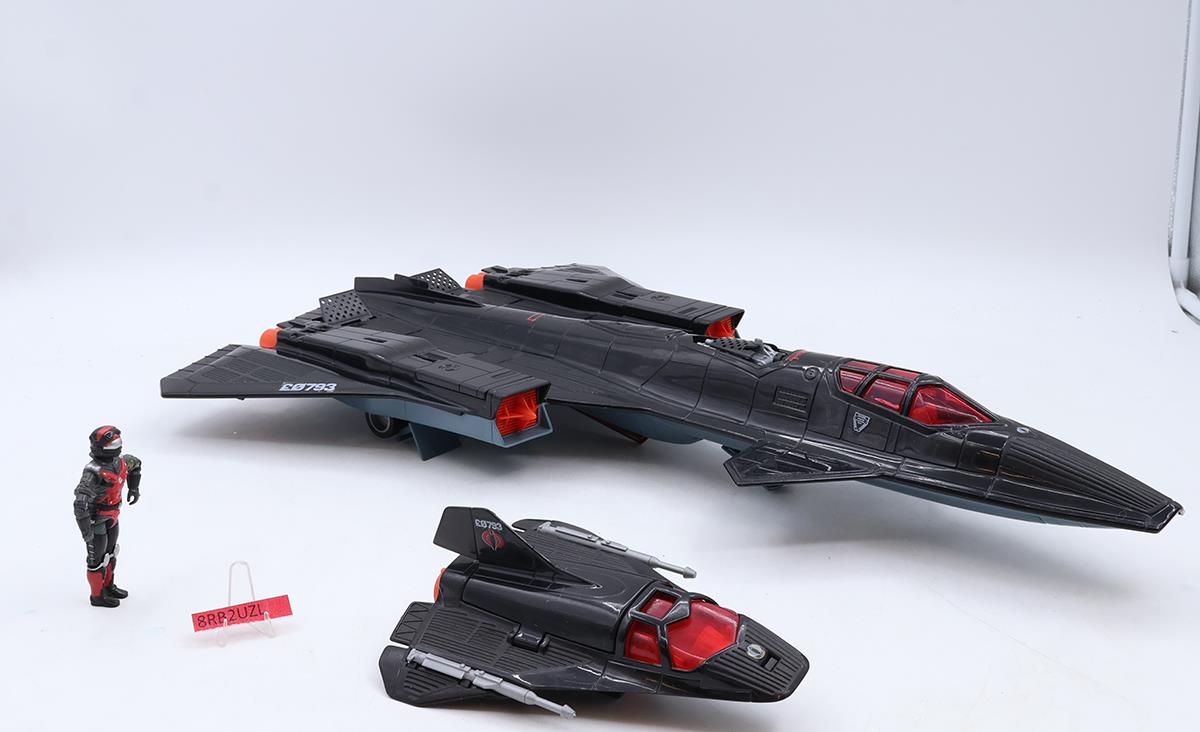 Cobra Night Raven S3P W/ Strato-Viper 100% Complete GI Joe 1986 Hasbro Vehicle