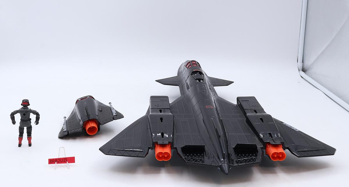 Cobra Night Raven S3P W/ Strato-Viper 100% Complete GI Joe 1986 Hasbro Vehicle
