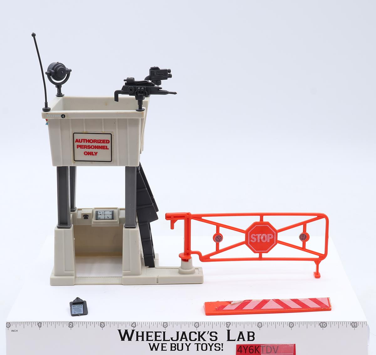 Check Point Alpha Battle Station 100% Complete GI Joe 1985 Hasbro Action Figure