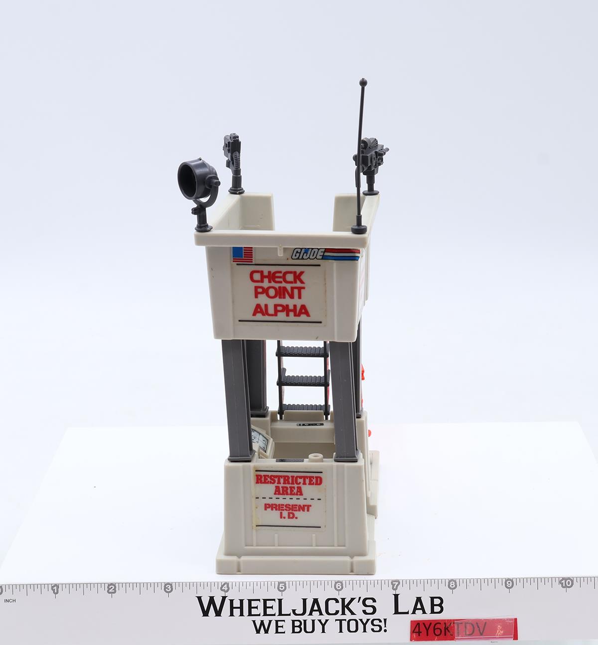 Check Point Alpha Battle Station 100% Complete GI Joe 1985 Hasbro Action Figure