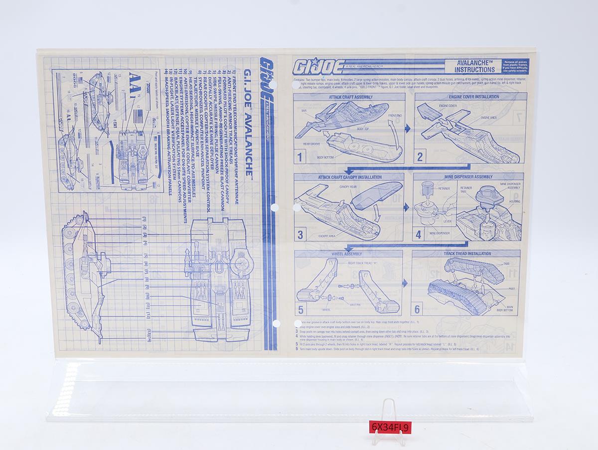 Avalanche 100% Complete W/ Cold Front + MIC GI Joe 1990 Hasbro Action Figure