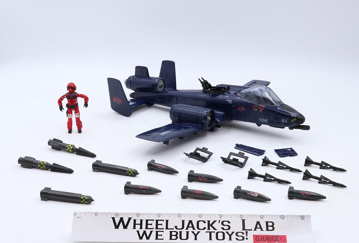 Cobra Rattler W/ Wild Weasel GI Joe 1984 Hasbro Vintage Action Figure Vehicle