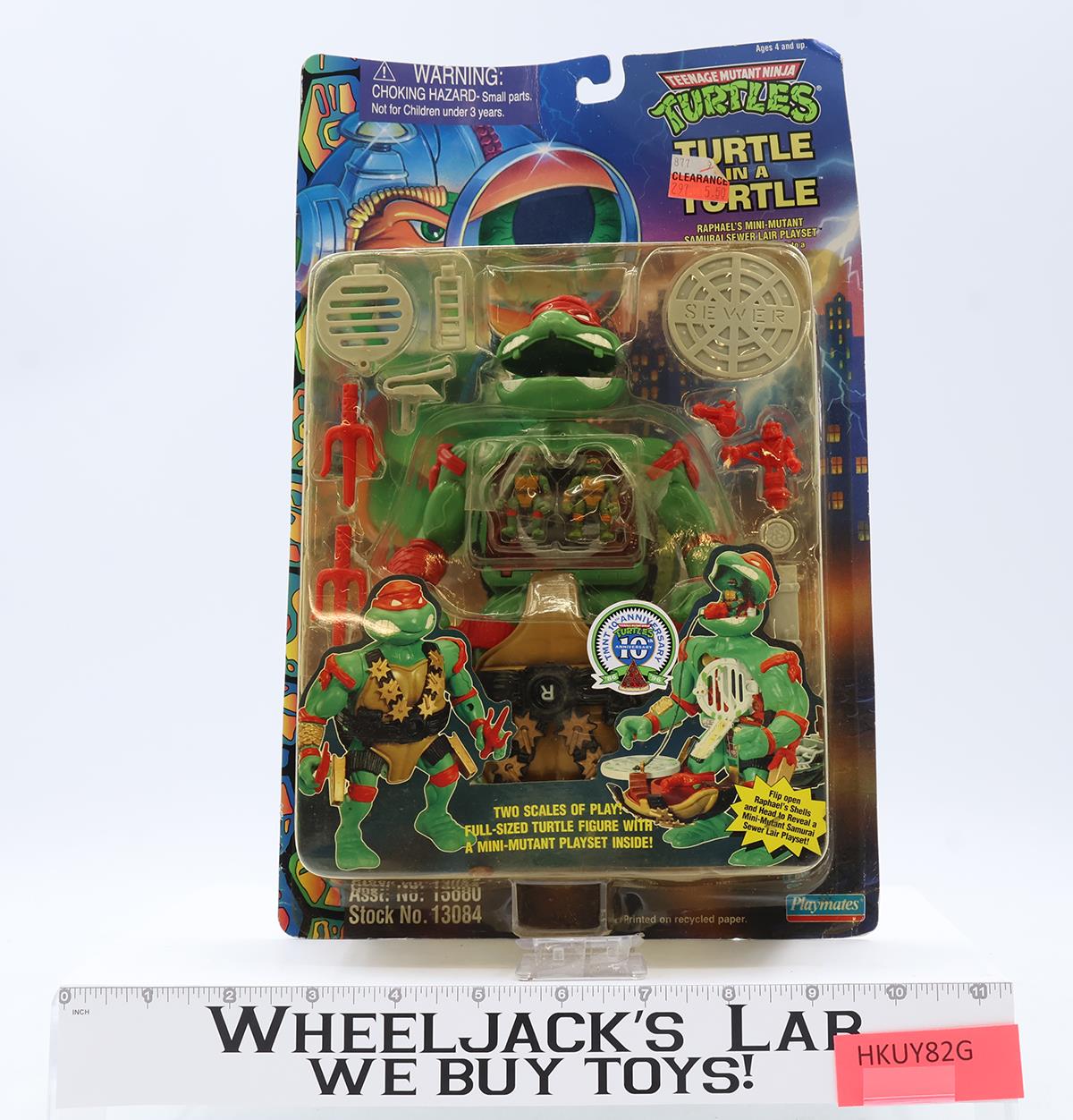 Turtle In A Turtle Raphel's Mini-Mutant Samurai Sewer Lair Playset TMNT NEW MOSC