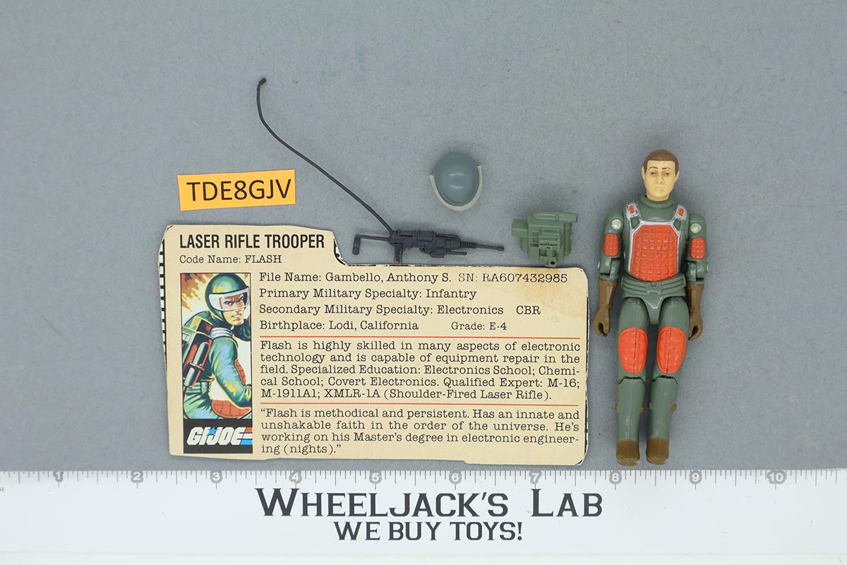 Flash V1 Straight Arm 100% Complete G.I. Joe 1982 Hasbro Vintage Action Figure