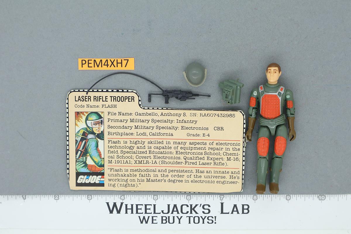 Flash V1 Straight Arm 100% Complete G.I. Joe 1982 Hasbro Vintage Action Figure