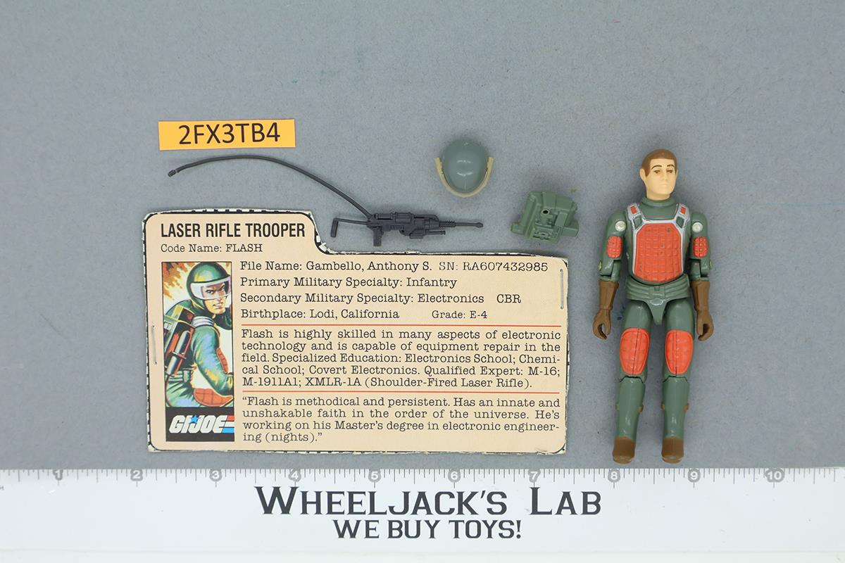 Flash V1 Straight Arm 100% Complete G.I. Joe 1982 Hasbro Vintage Action Figure