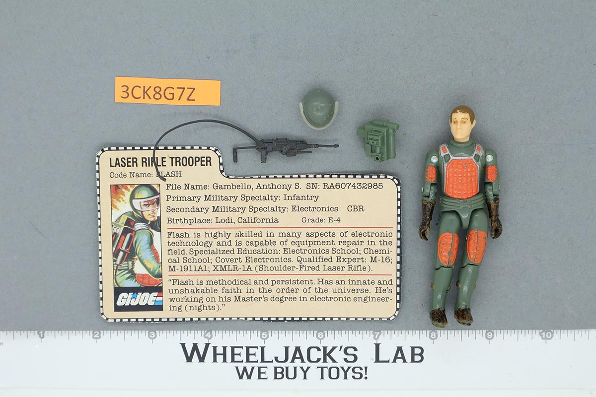 Flash V1 Straight Arm 100% Complete G.I. Joe 1982 Hasbro Vintage Action Figure
