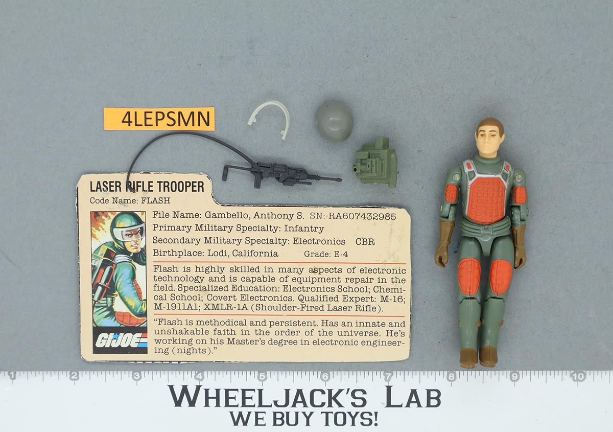 Flash V1 Straight Arm 100% Complete G.I. Joe 1982 Hasbro Vintage Action Figure