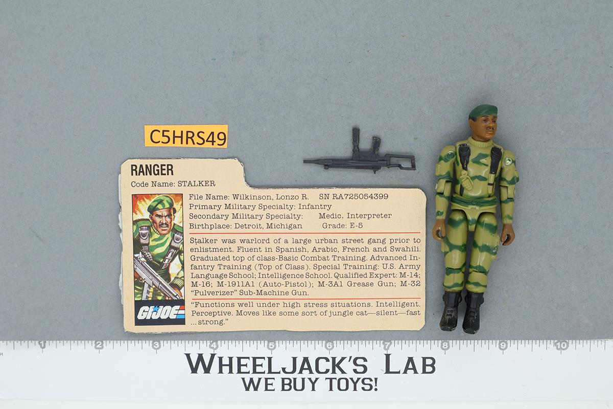 Stalker V1 Straight Arm 100% Complete G.I. Joe 1983 Hasbro Vintage Action Figure