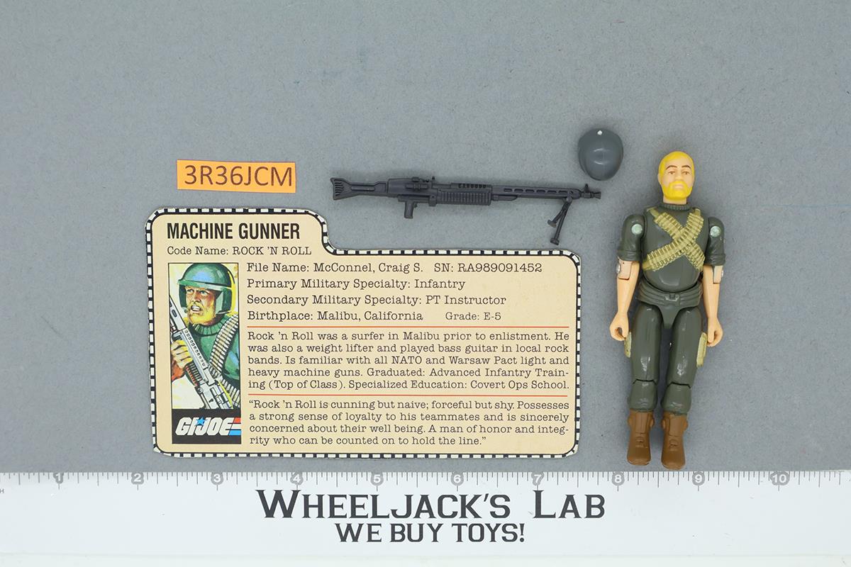 Rock 'N Roll V1 Straight Arm Complete G.I. Joe 1982 Hasbro Vintage Action Figure
