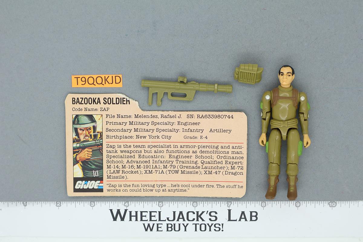 Zap V1 Straight Arms 100% Complete RARE GUN G.I. Joe 1983 Hasbro Vintage Action