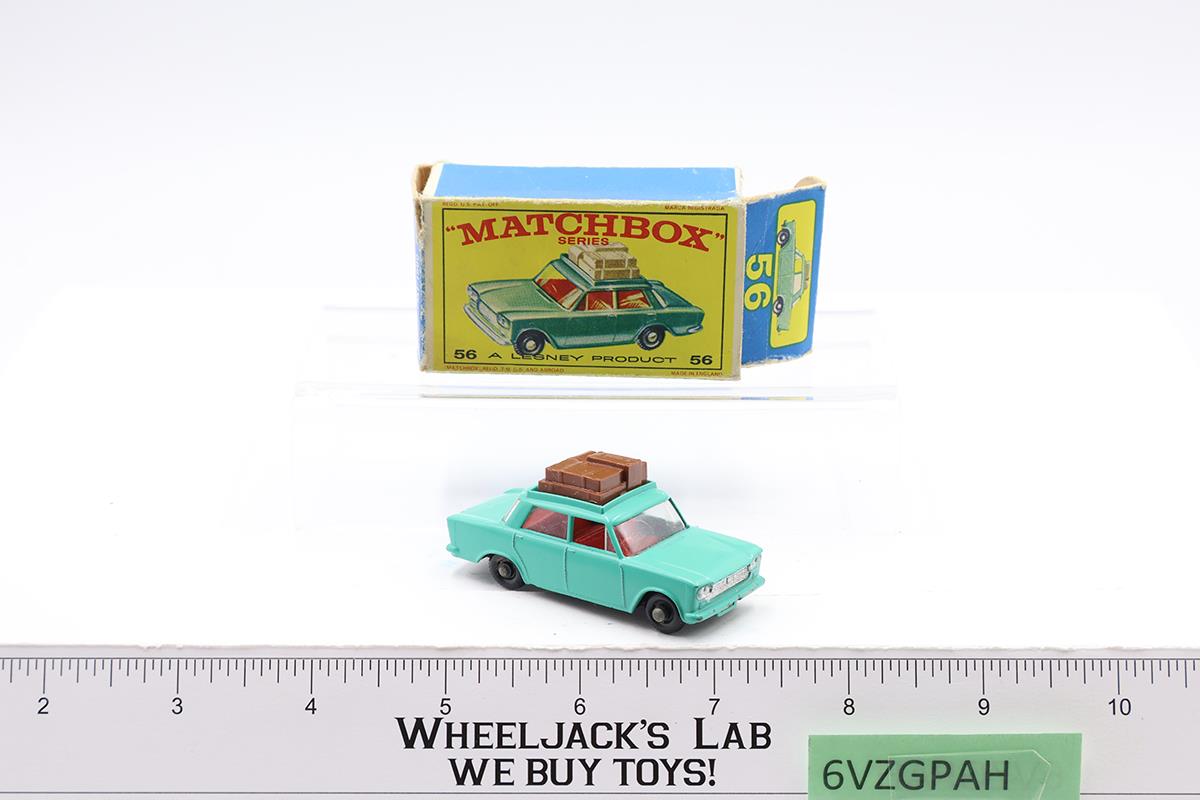 Fiat 1500 Lesney Matchbox Series No. 56 1960's Made In England Original Box