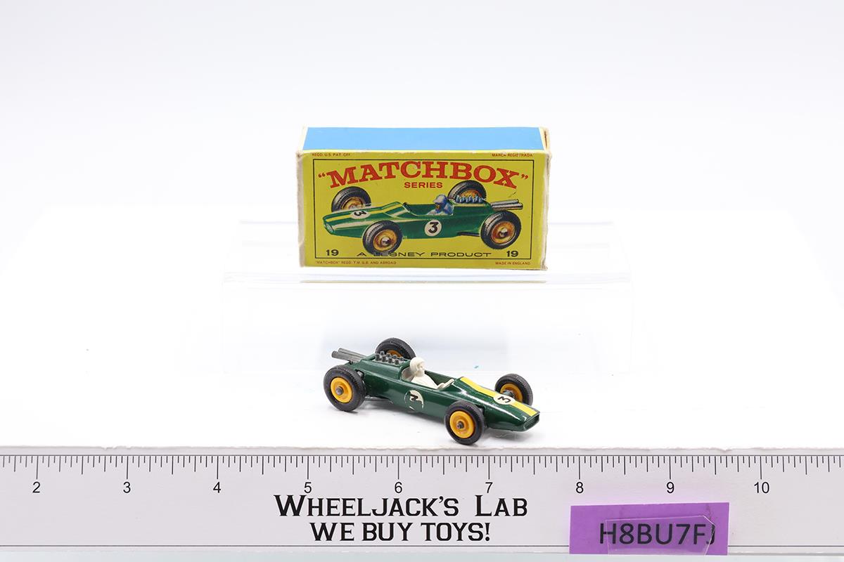 Lotus Racing Car Matchbox Series 19 Lesney 1960's Made In England W/Original Box