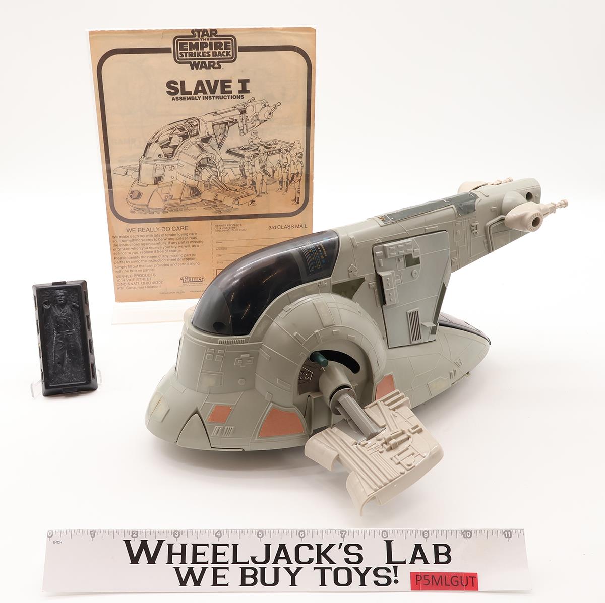 Boba Fett's Slave 1 100% Complete Star Wars ESB 1981 Kenner Figure Vehicle