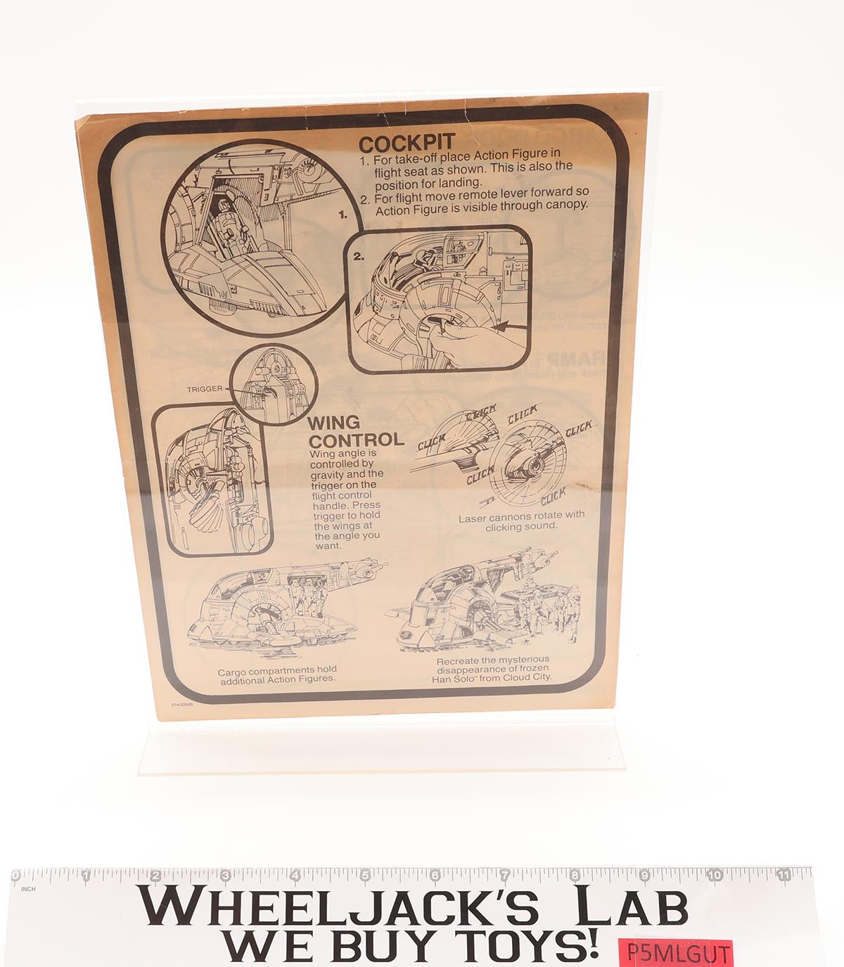 Boba Fett's Slave 1 100% Complete Star Wars ESB 1981 Kenner Figure Vehicle