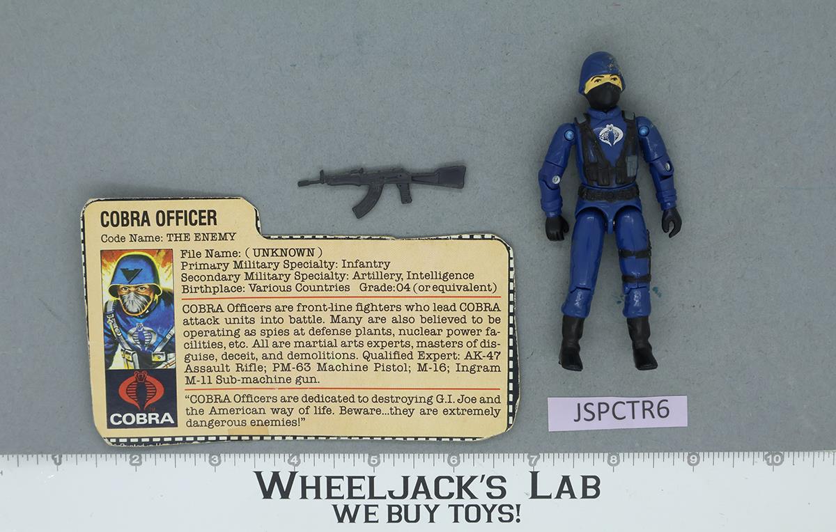 Cobra Officer V1.5 Swivel Arms 100% Complete G.I. Joe 1983 Hasbro Vintage Figure