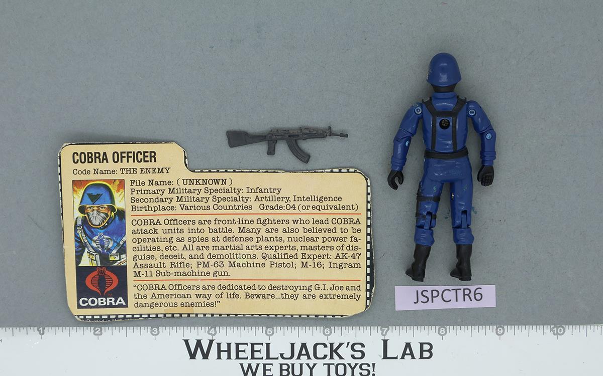 Cobra Officer V1.5 Swivel Arms 100% Complete G.I. Joe 1983 Hasbro Vintage Figure
