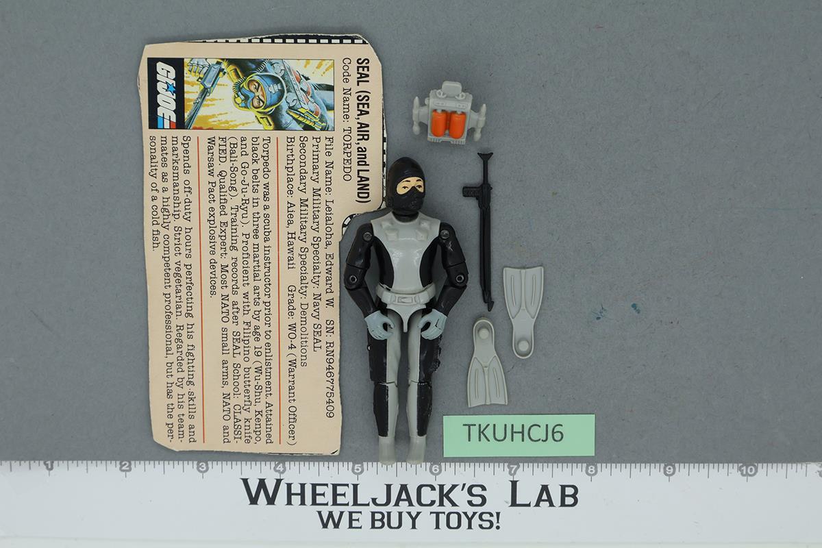 Torpedo V1 100% Complete G.I. Joe 1983 Hasbro Vintage Action Figure