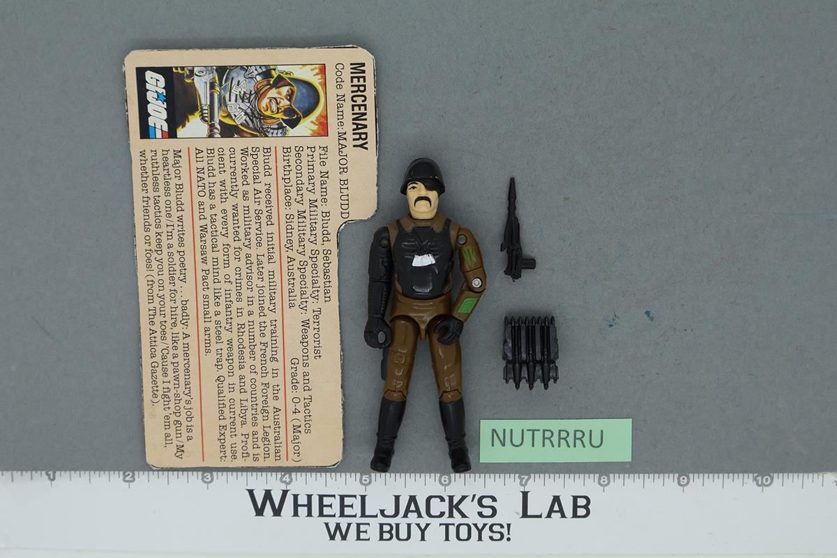 Major Bludd V1 100% Complete 1983 G.I. Joe Hasbro Vintage Action Figure