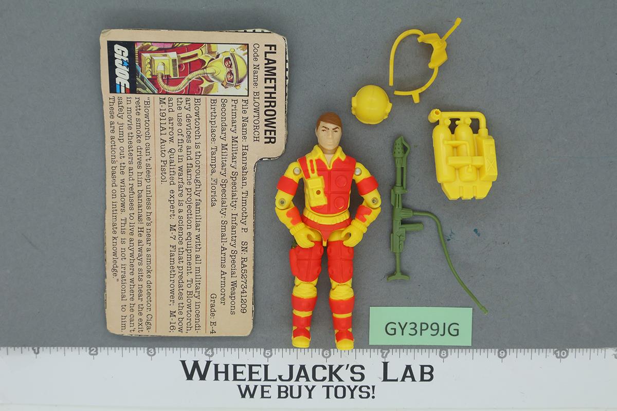 Blowtorch V1 100% Complete G.I. Joe 1984 Hasbro Vintage Action Figure