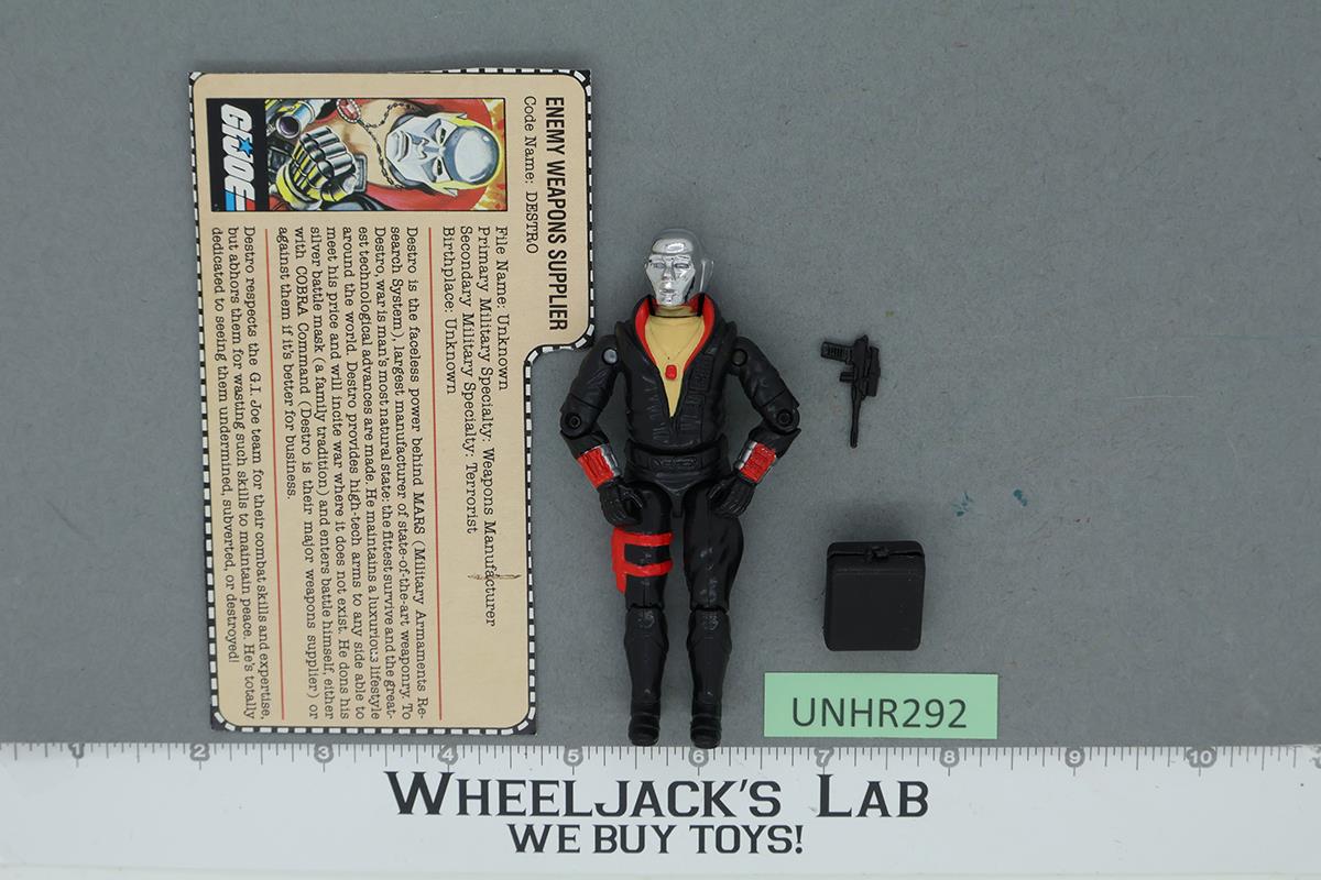 Destro V1 100% Complete G.I. Joe 1983 Hasbro Vintage Action Figure