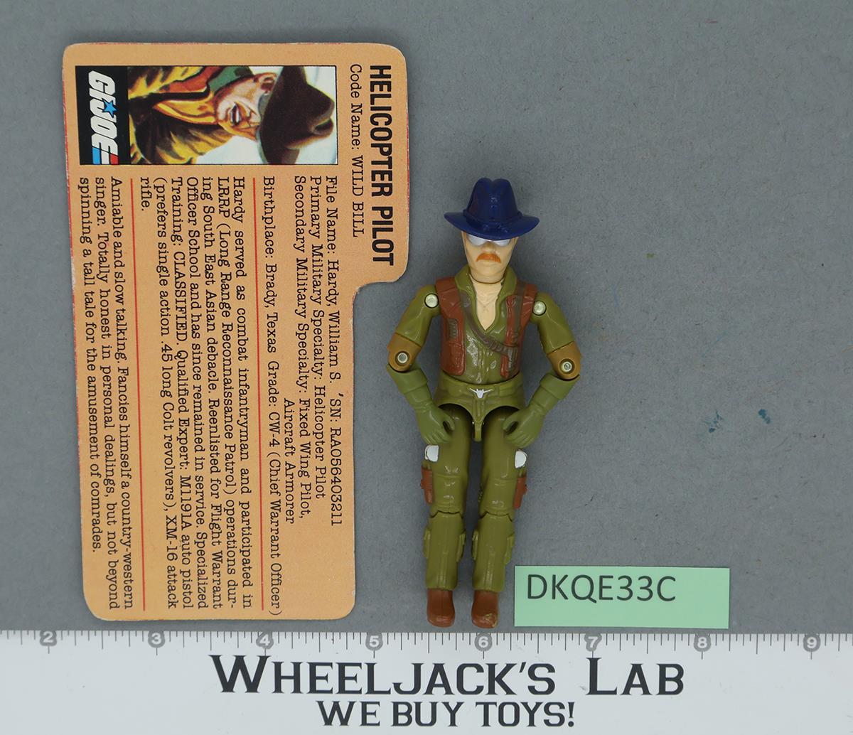 Wild Bill V1 100% Complete G.I. Joe 1983 Hasbro Vintage Action Figure