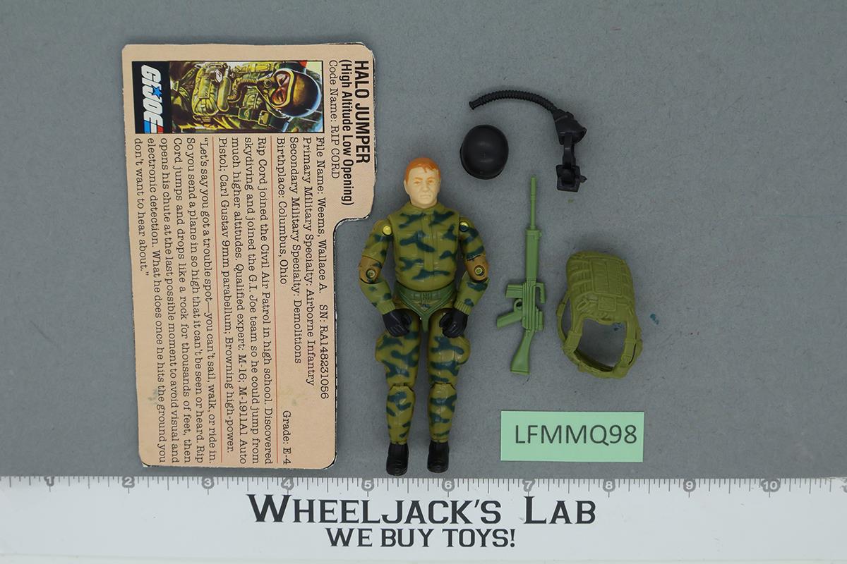Rip Cord V1 100% Complete G.I. Joe 1984 Hasbro Vintage Action Figure