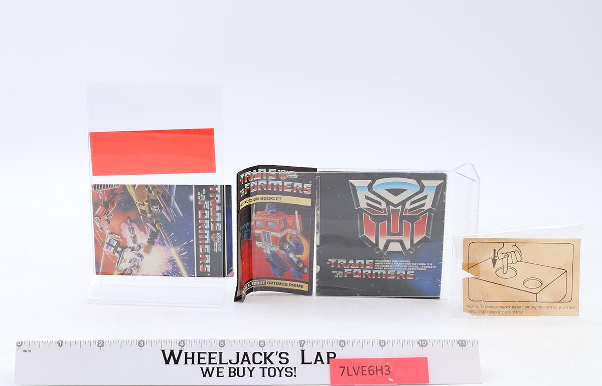 Optimus Prime W/BOX & INSERT 100% Complete 1984 Vintage G1 Transformers Figure