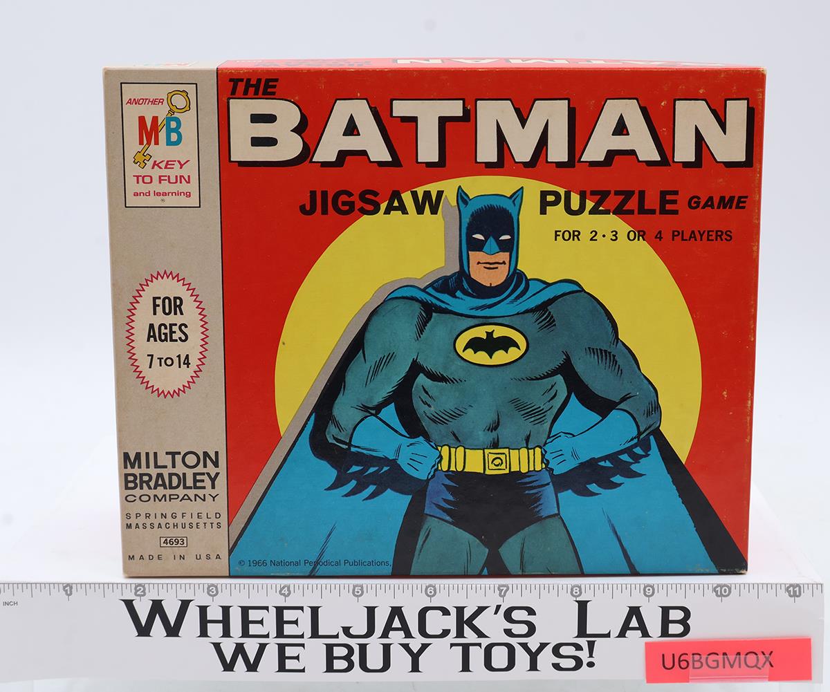 The Batman Jigsaw Puzzle Game Complete 1966 Milton Bradley Vintage