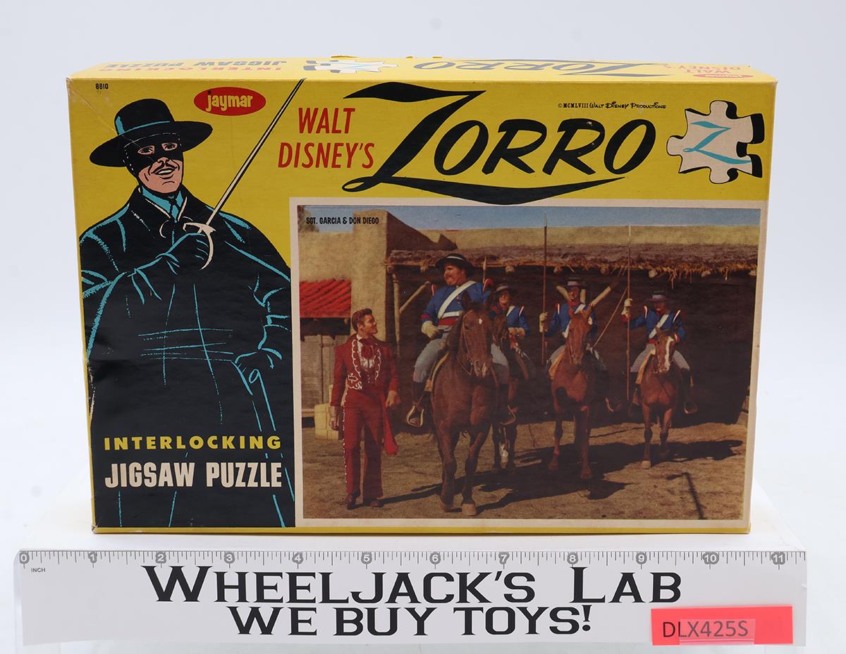 #8610 Sgt. Garcia & Don Diego Zorro Jigsaw Puzzle Jaymar Specialty Co. Vintage