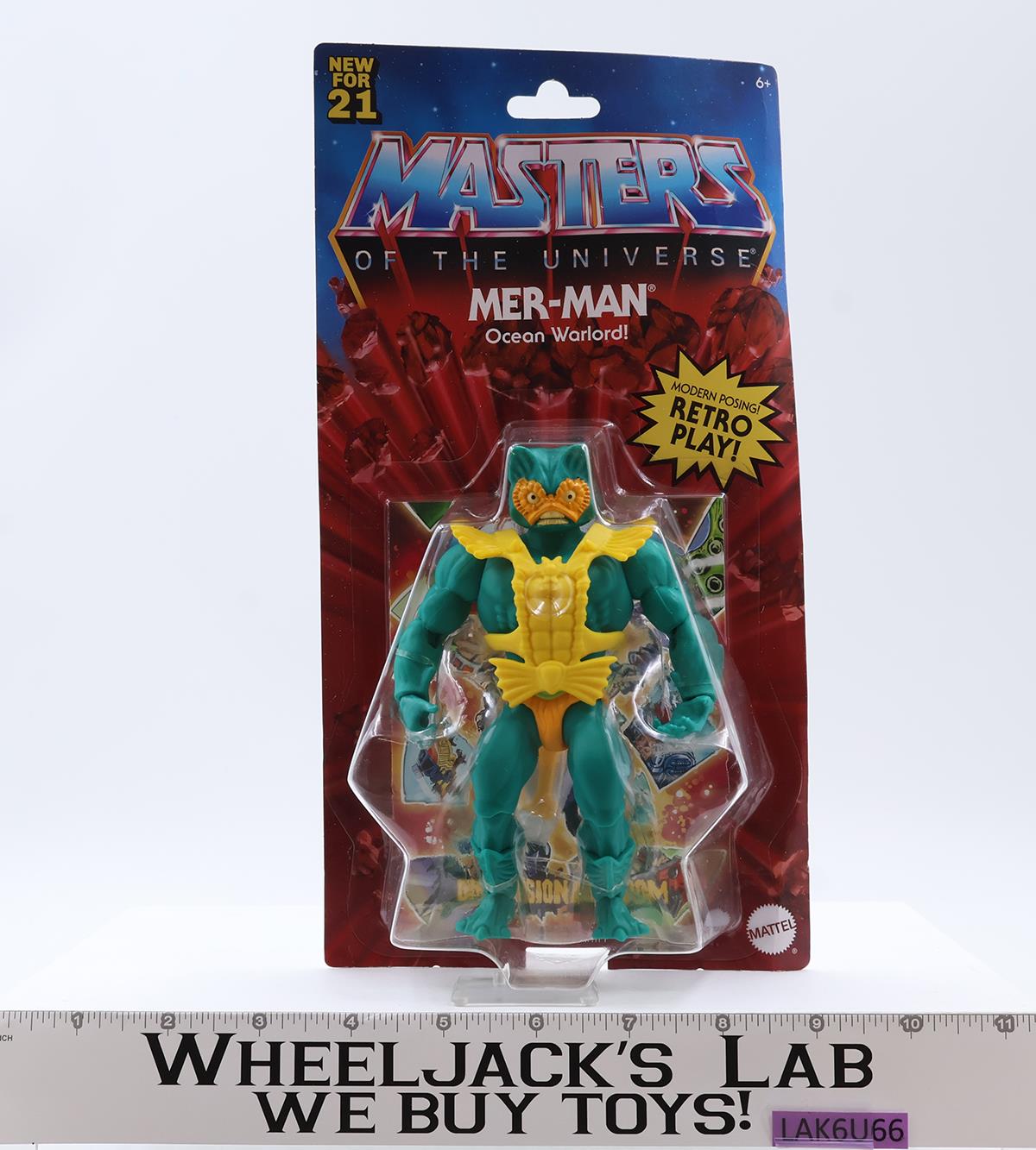 Mer-Man Masters of the Universe 2020 Mattel Action Figure NEW MOSC SEALED