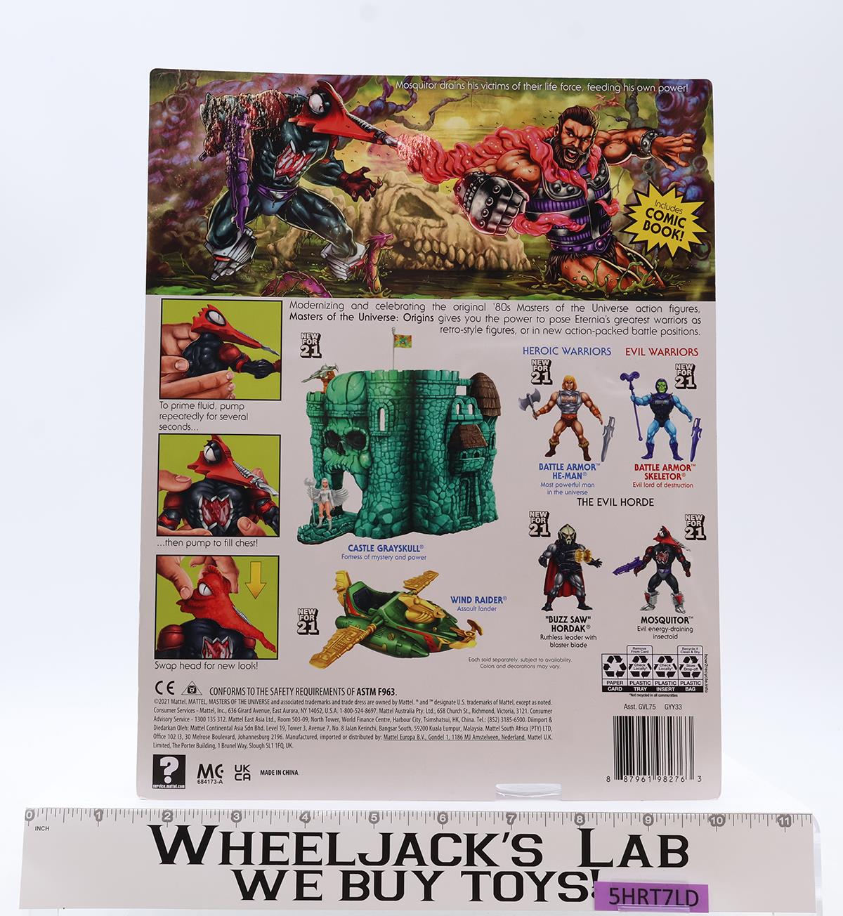 Mosquitor Masters of the Universe 2021 Mattel Action Figure NEW MOSC SEALED