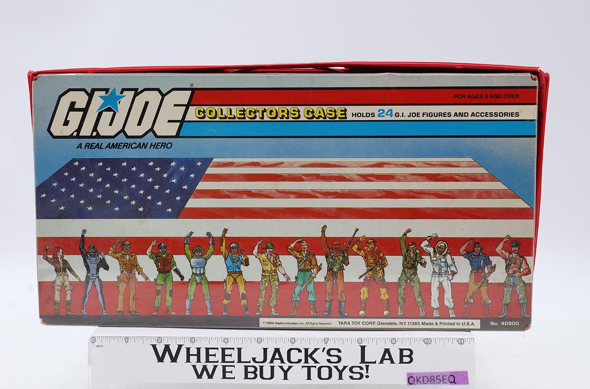 GI Joe Collectors Case 24 Action Figures W/ TRAYS 1984 Tara Toy Accessory